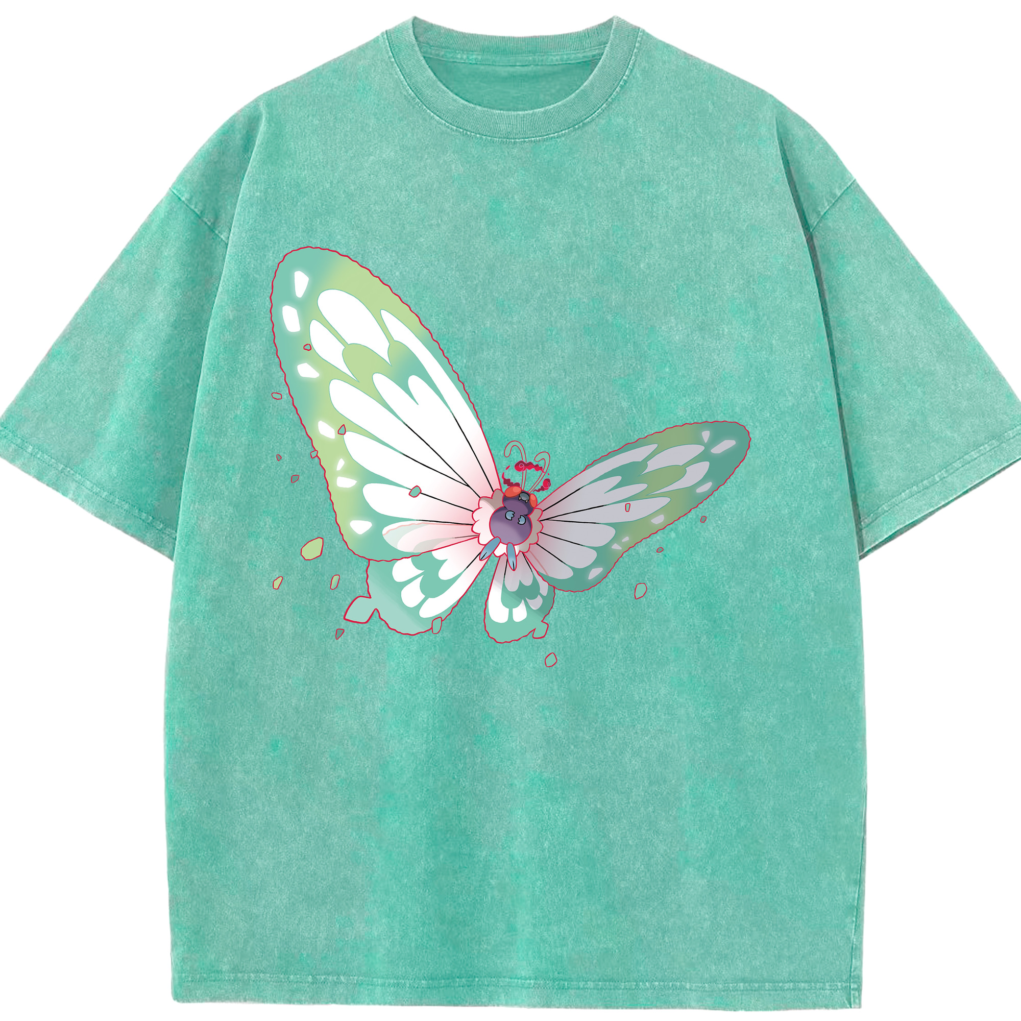 （画像用） ポケットモンスター Pokémon 綿100% ヴィンテージ風 半袖Tシャツ（フロントプリント）